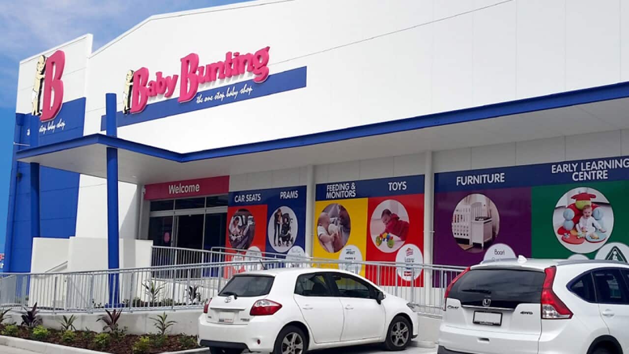 Australia's largest specialty retailer of baby goods, Baby Bunting