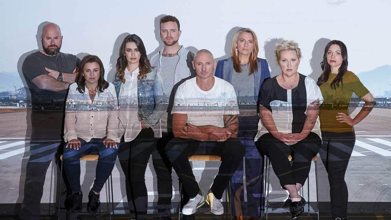 Cast of SBS's Go Back To Where You Came From group photograph.