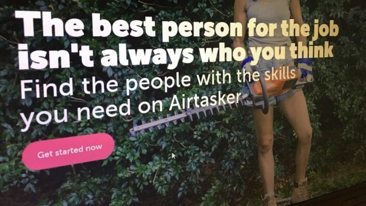 Airtasker's web page