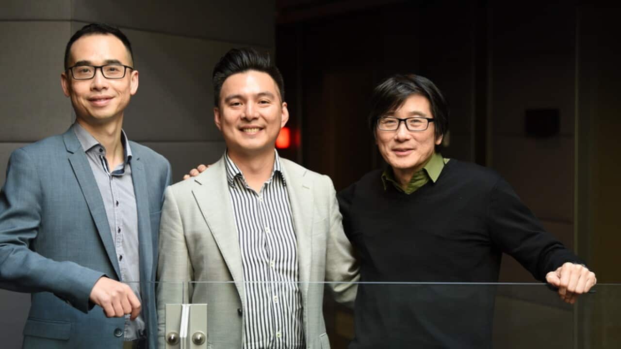 Leo Huang, Adam Wang and Thomas Sung