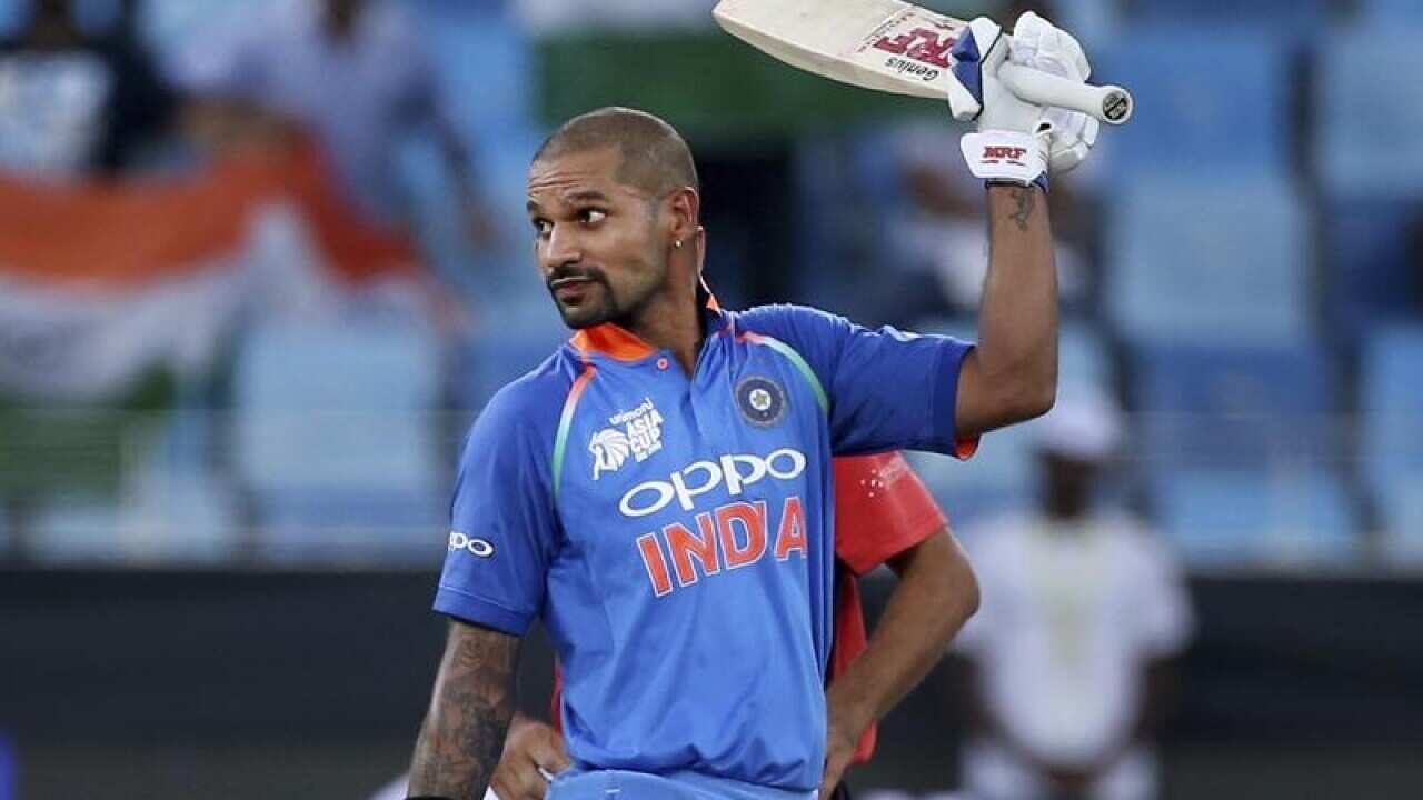 India's Shikhar Dhawan.