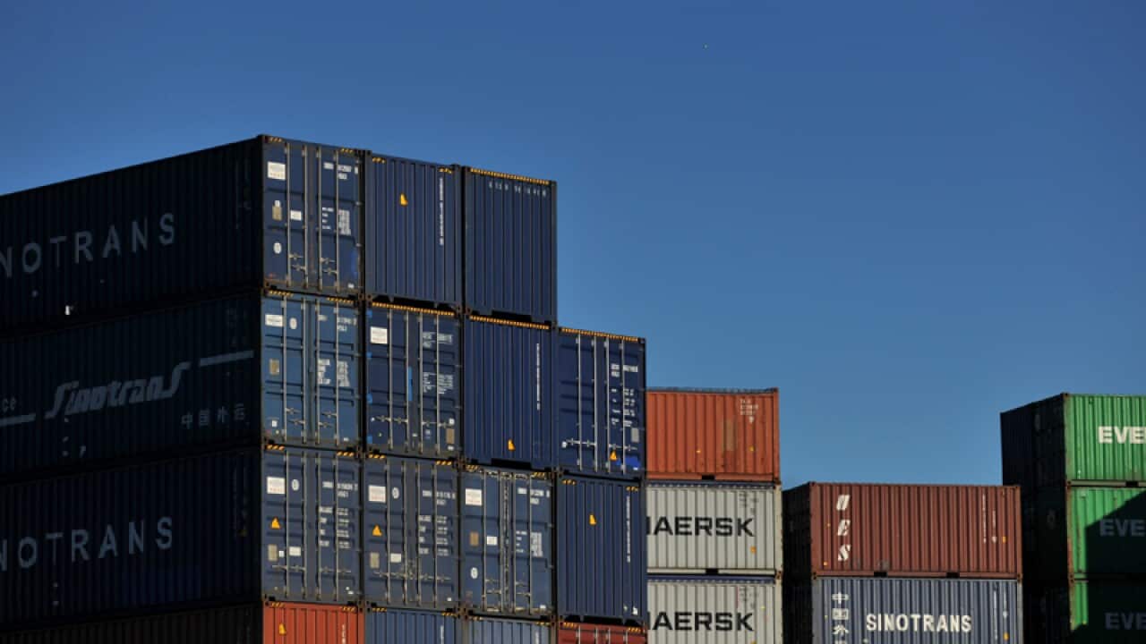 Shipping containers at Port Botany