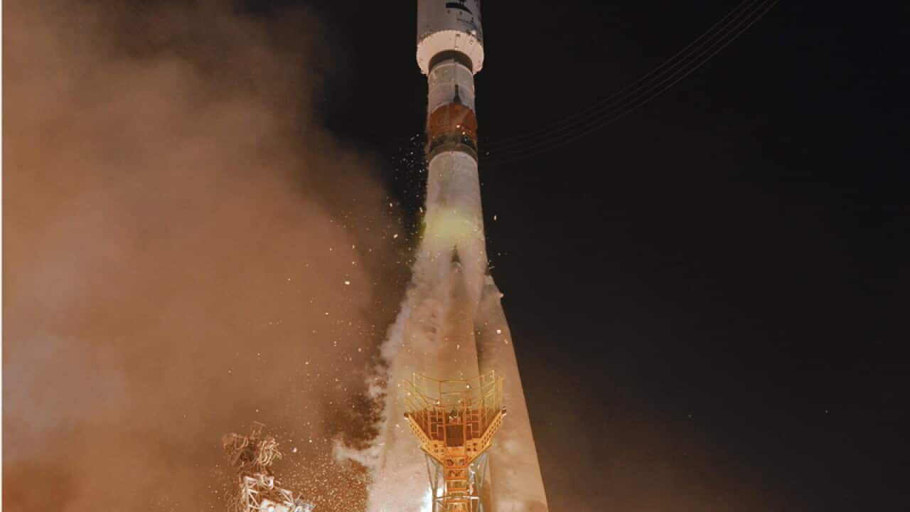 The Soyuz VS06 rocket, with Gaia space observatory