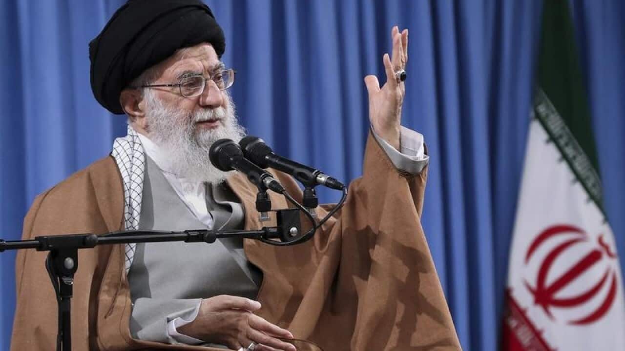 Iran's supreme leader Ayatollah Ali Khamenei