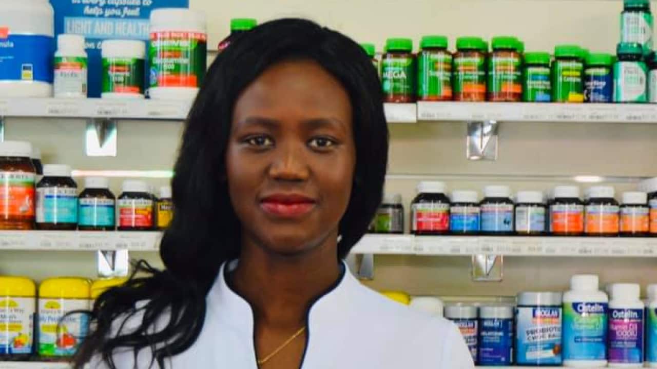 Abul Manyuon at the pharmacy