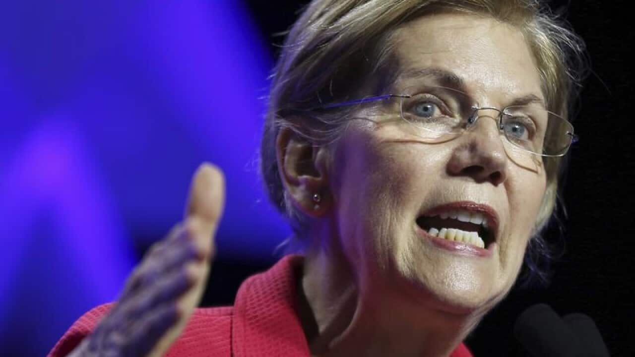 A file image of Senator Elizabeth Warren
