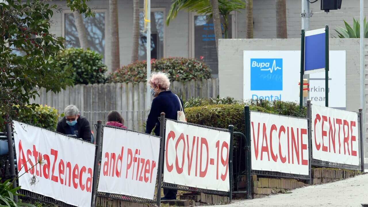 AstraZeneca and Pfizer Covid-19 vaccines centre.