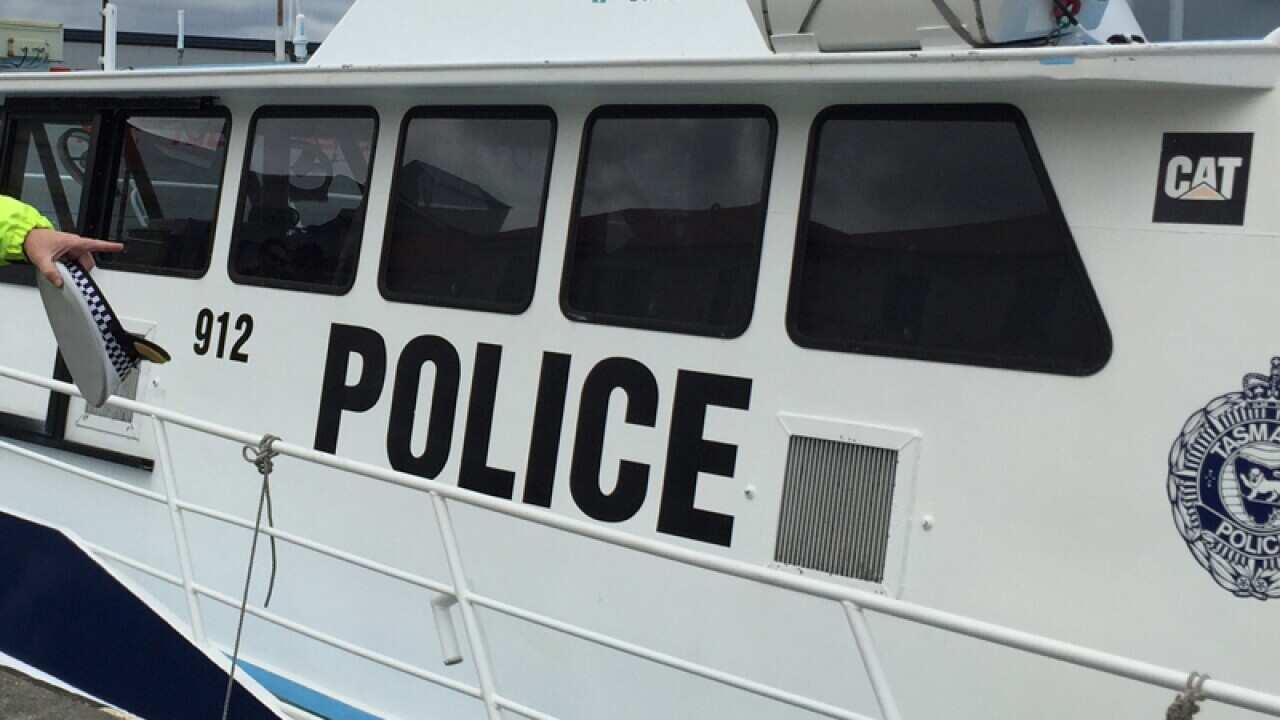 Marine police boat in Hobart