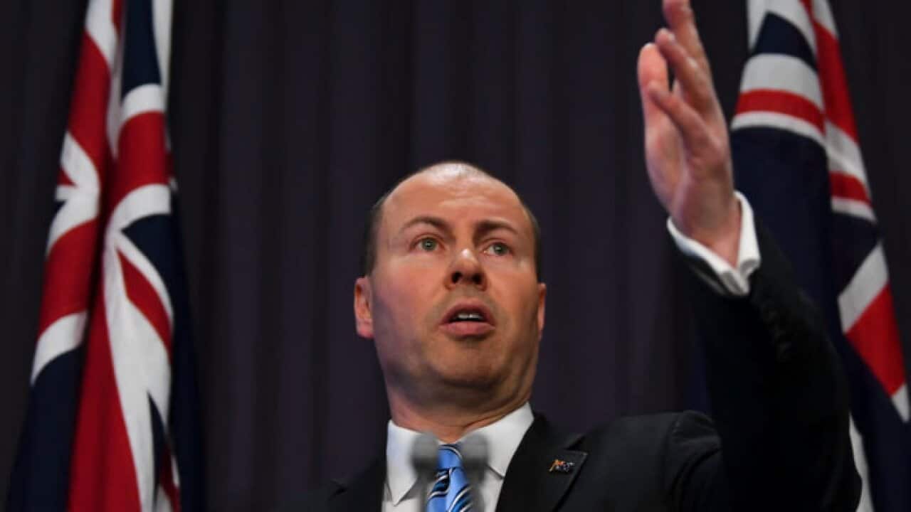 Treasurer Josh Frydenberg outlined the MYEFO statement on Monday, 17 Dec 2018..