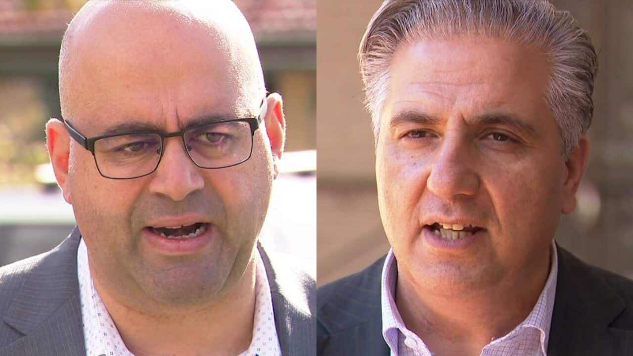 Canterbury Bankstown Mayor Khal Asfour and Fairfield Mayor Frank Carbone.