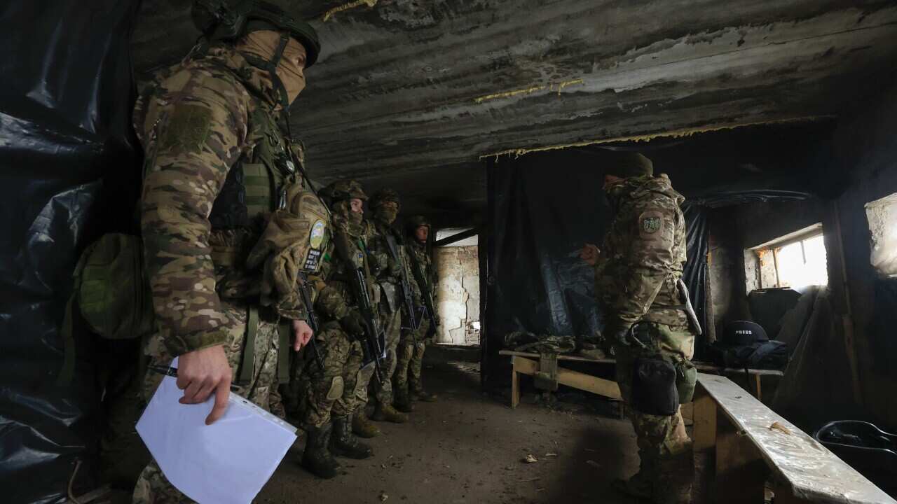 Ukrainian units conduct military training on shooting range in Kharkiv area