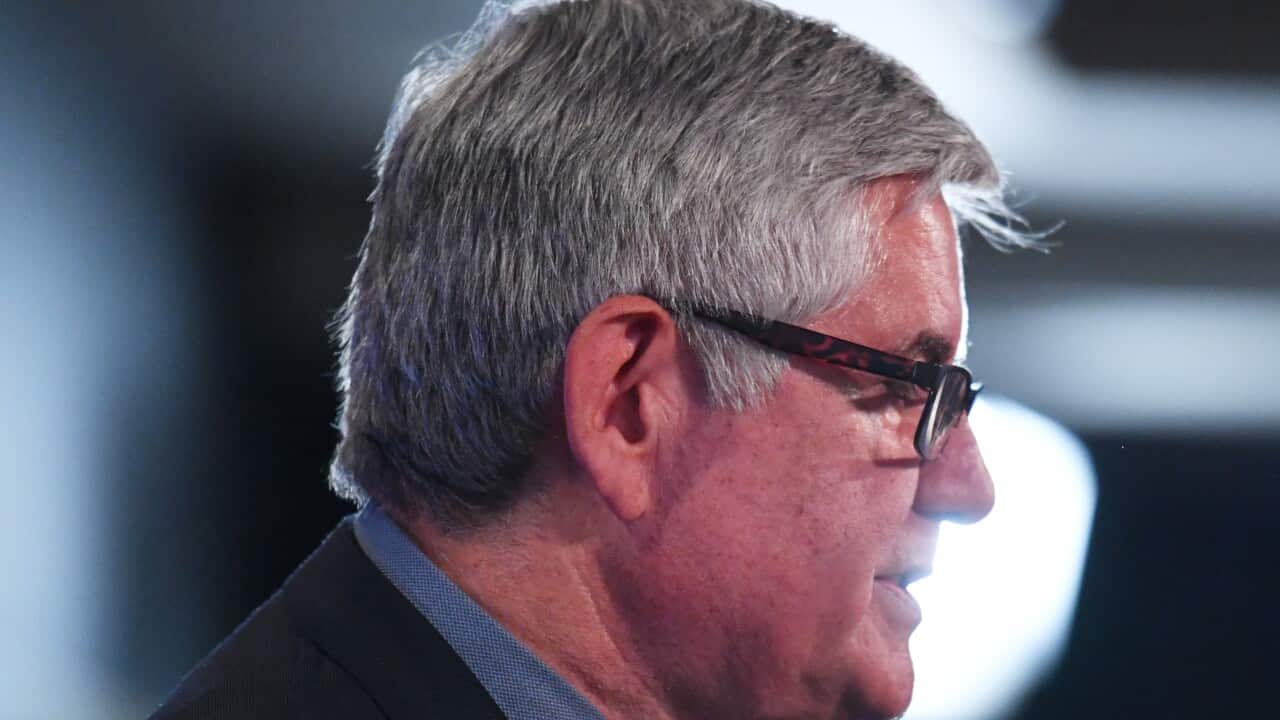 Minister for Indigenous Health and Aged Care Ken Wyatt addresses the National Press Club in Canberra, Wednesday, October 25, 2017. (AAP Image/Mick Tsikas) NO ARCHIVING