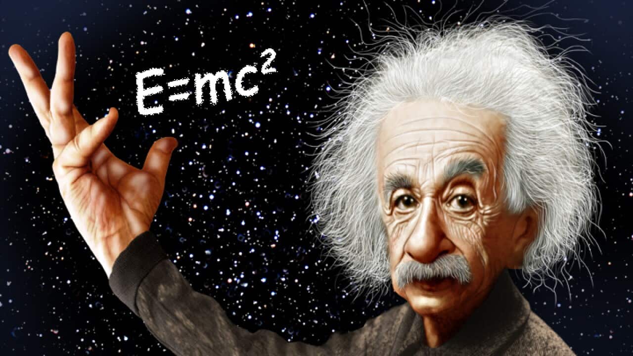 Albert Einstein - Caricature - The right and left hemispheres of Einstein's brain were uniquely well-connected