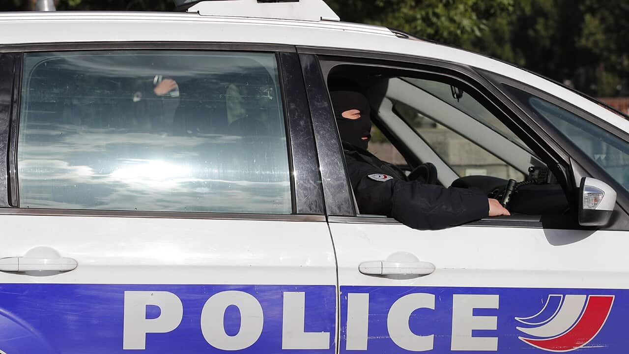 Hooded police officers 