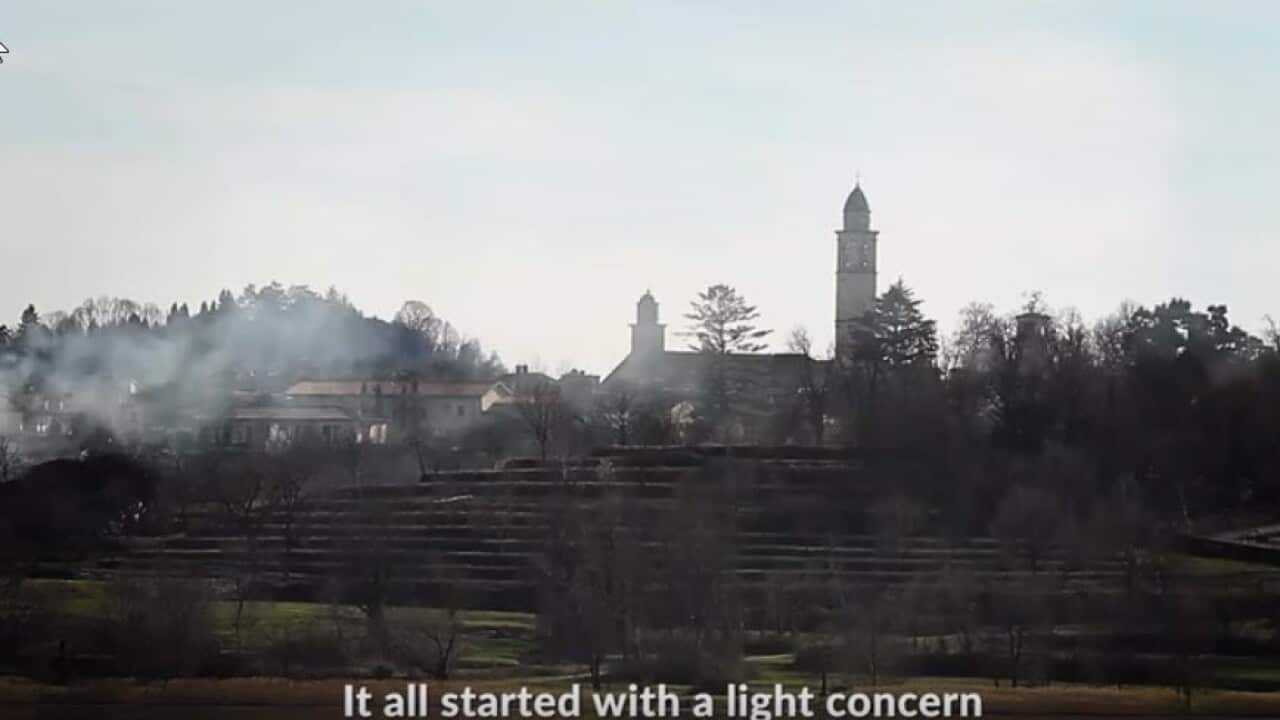 A still from the video