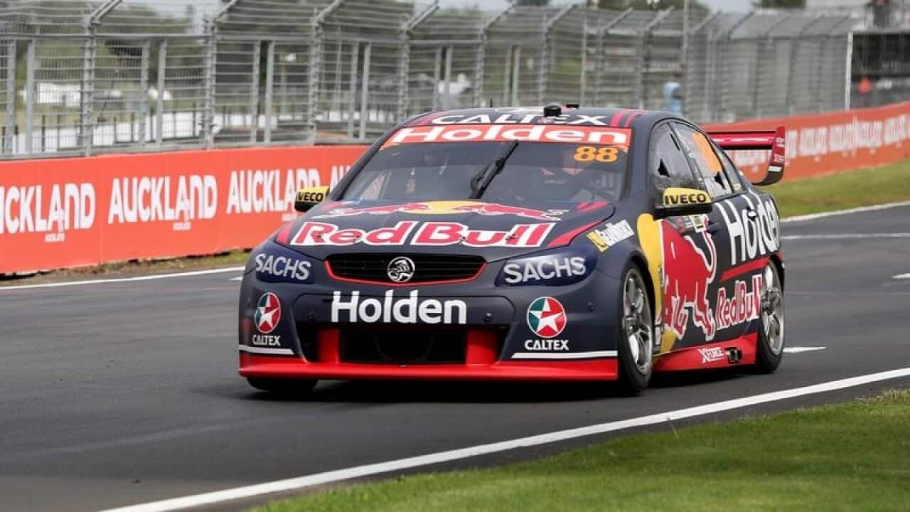 Jamie Whincup of Red Bull Holden Racing Team