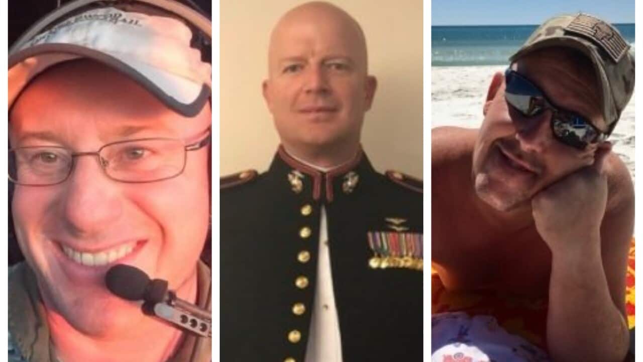 US firefighters Captain Ian McBeth, First Officer Paul Hudson and flight engineer Rick DeMorgan Jr.