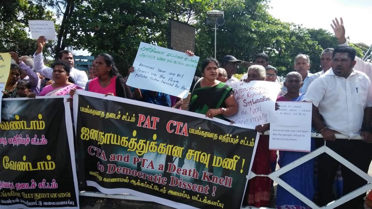 Protest in Sri Lanka