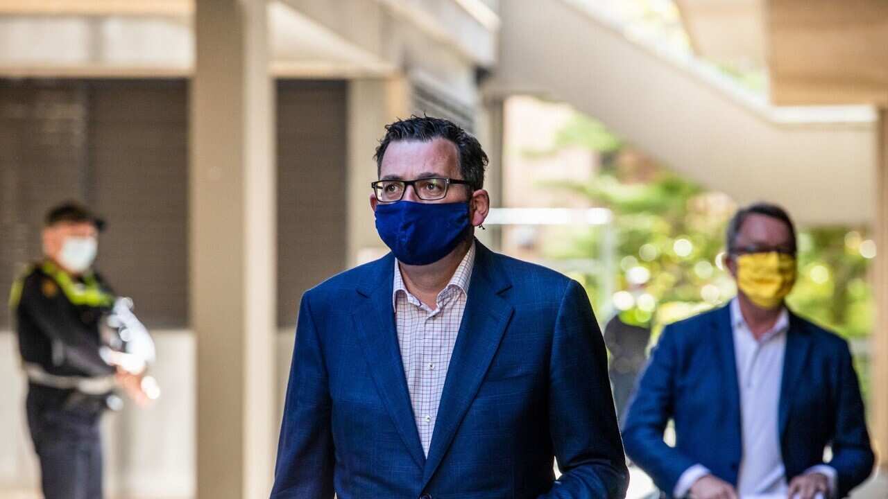 Premier Daniel Andrews and the Minister for the Health of Victoria Martin Foley (AAP)