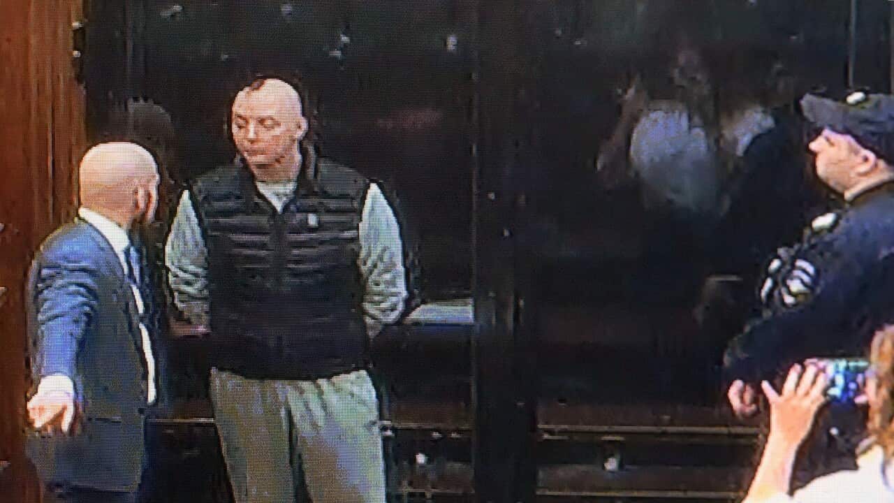 Announcement of the verdict in the case of adviser to the head of Roskosmos, former journalist of the Kommersant newspaper Ivan Safronov, accused of high treason in the Moscow City Court.