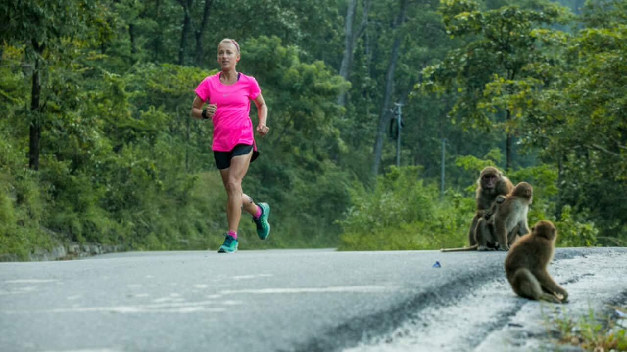 Samantha Gash during Run India