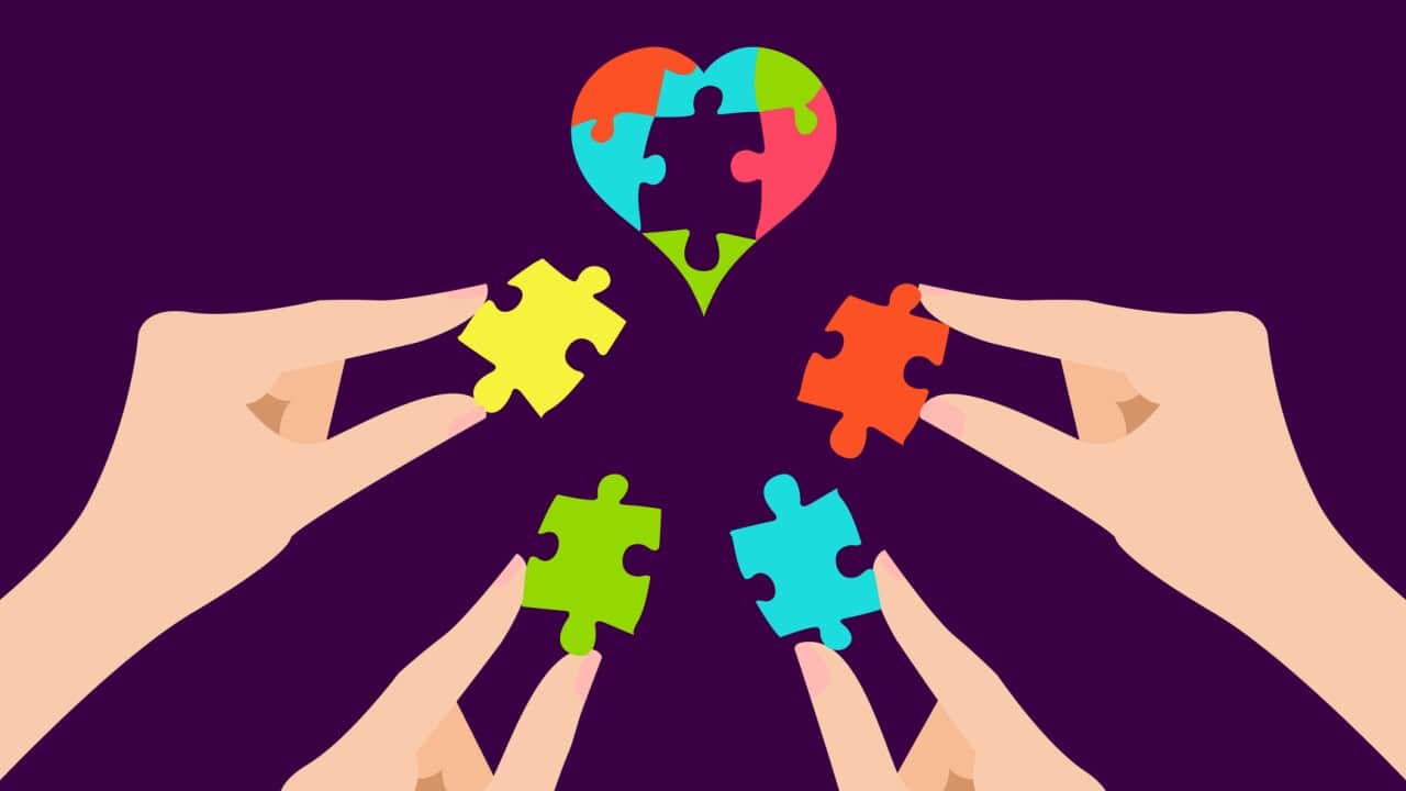 Autism spectrum disorder, conceptual illustration