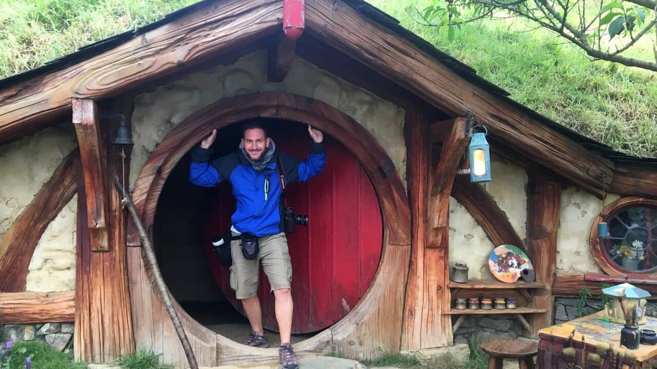 Andrea Solero all'Hobbiton Movie Set