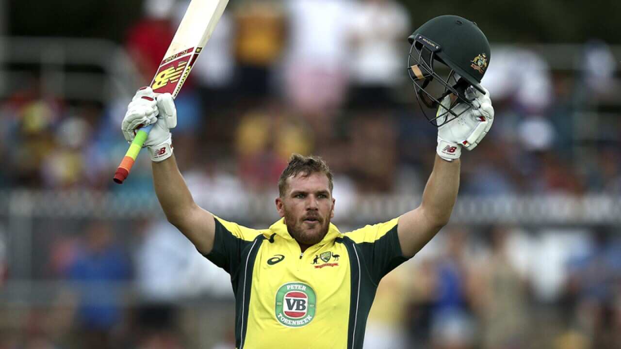 Australian batsman Aaron Finch.