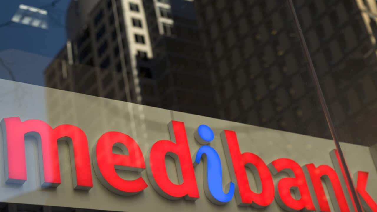 Sign on a Medibank building