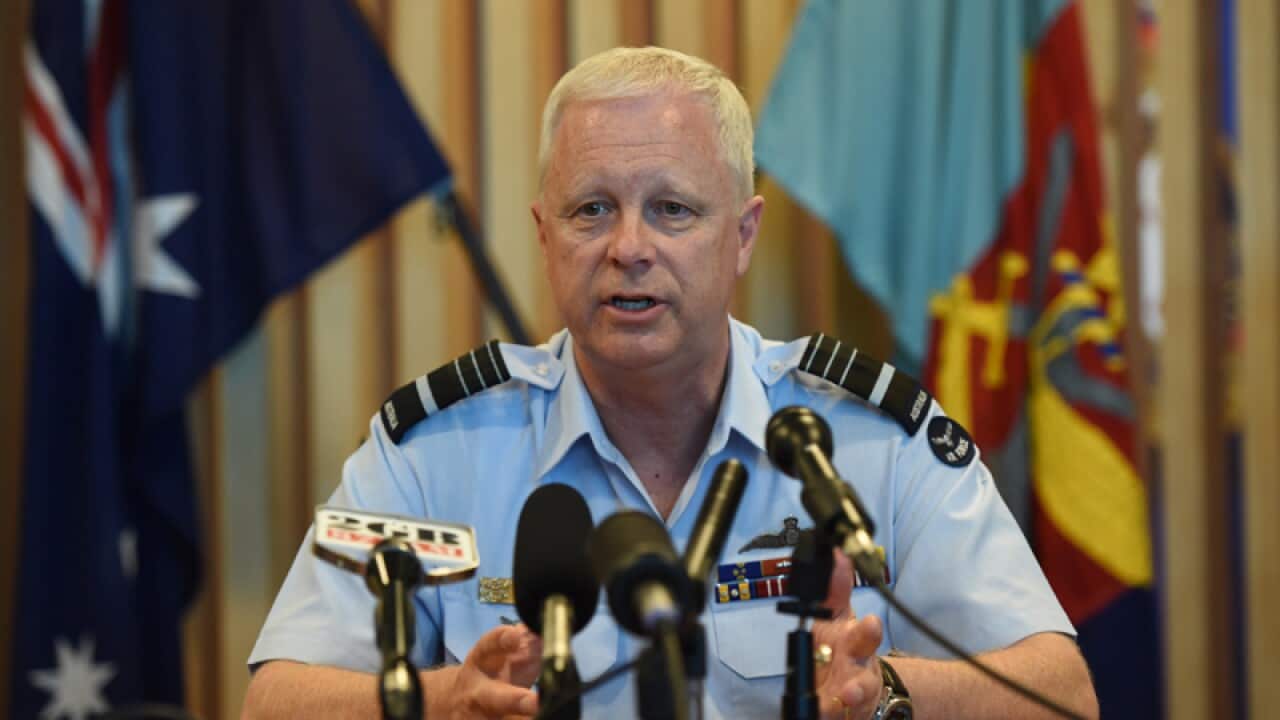 Air Chief Marshall Mark Binskin speaks.