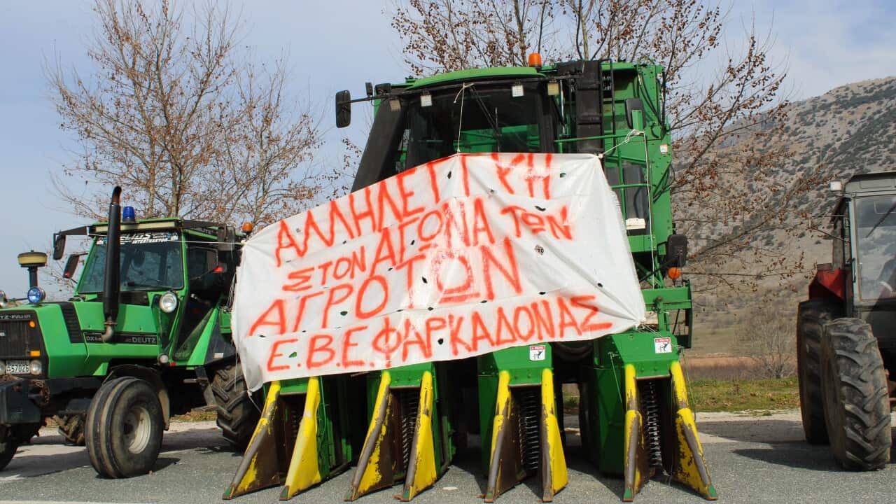 Greece: Farmers close national road connecting Trikala with Larisa in protest.