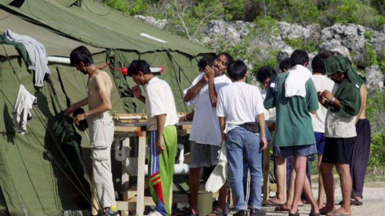 Refugee camp on the Island of Nauru