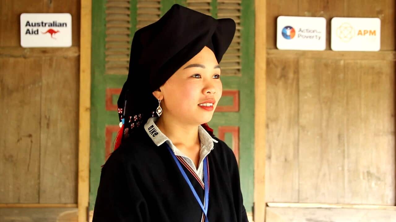Trieu Thi Tien has been trained to use a new accounting software program (Supplied).jpg