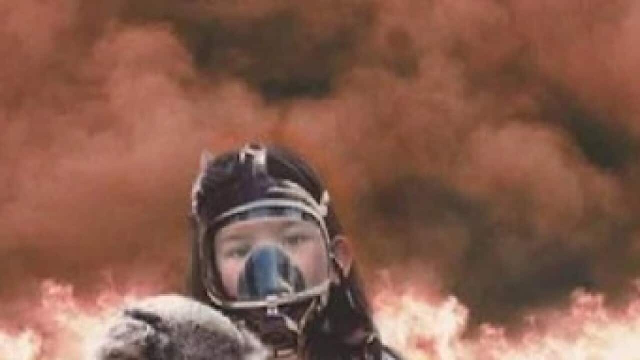 Fake bush fire image