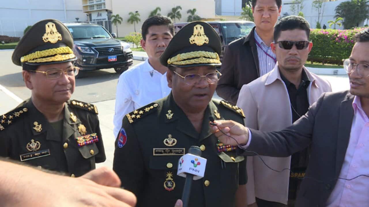 General Hing Bun Heang, Commander of the Prime Minister Hun Sen's bodyguard unit