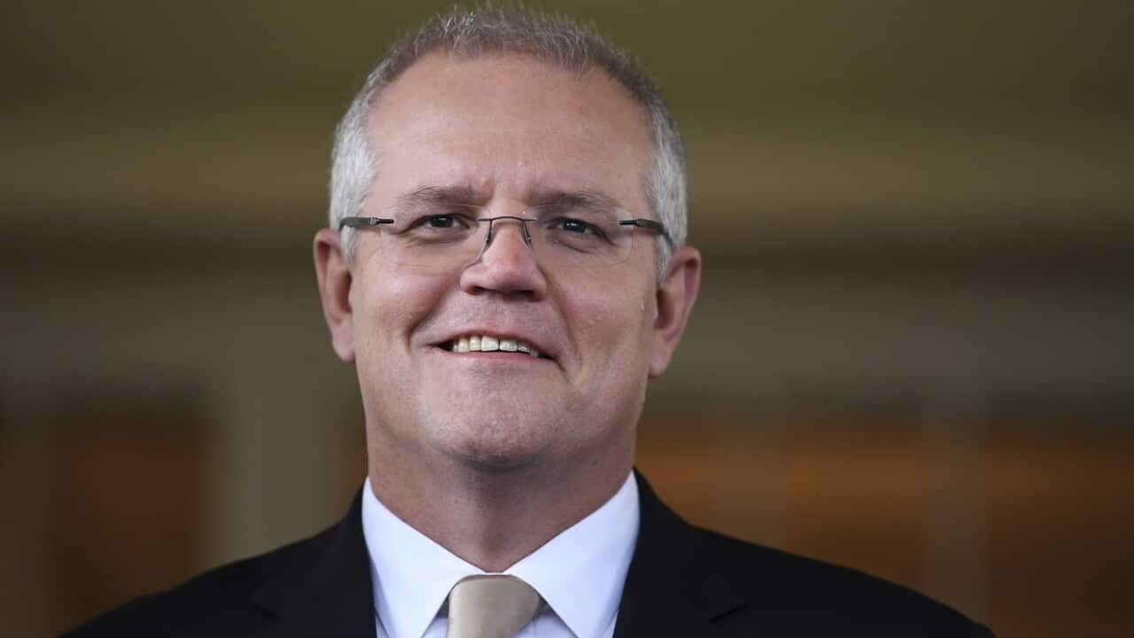 Australian Prime Minister Scott Morrison at Government House.