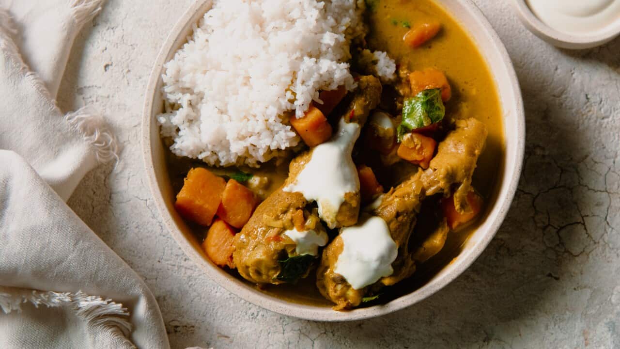 Chicken and sweet potato curry