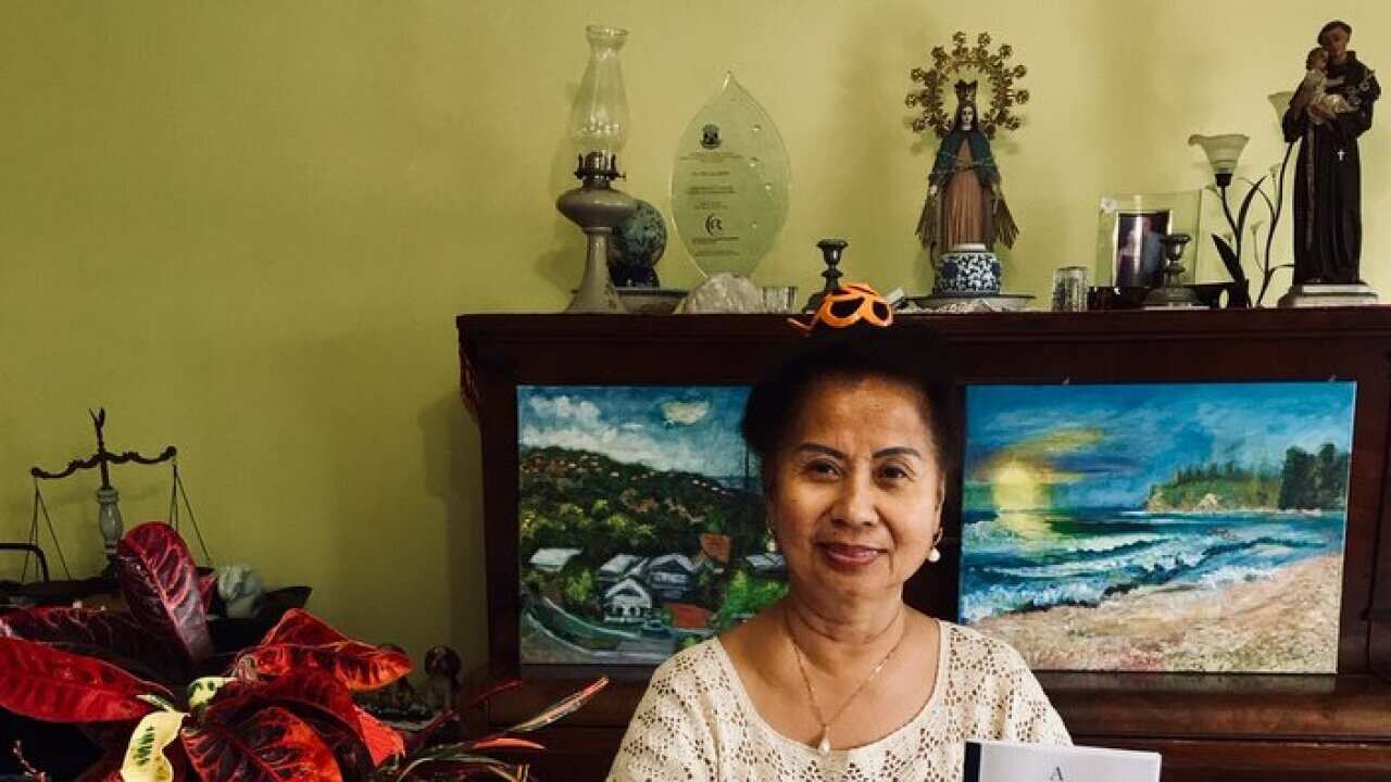 Imelda Argel at home