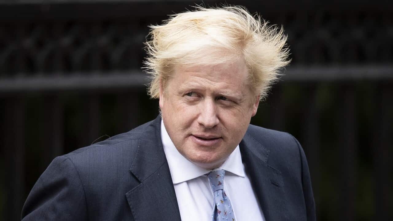 Boris Johnson in London.