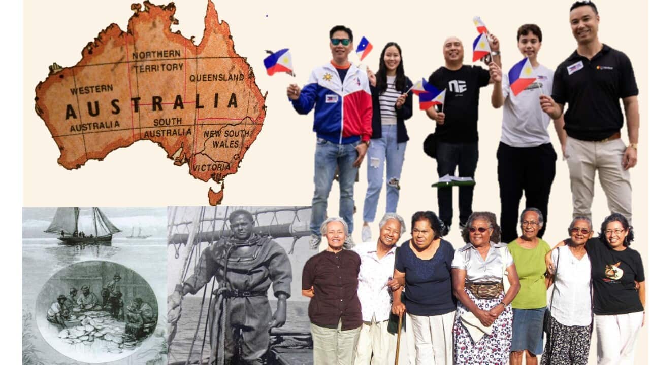 Filipino diaspora in Australia: From Filipino pearl divers in the 1800s to Filipinos who enlisted as soldiers and fought with Australian forces in the First and Second World War to  scholars, international students to skilled workers and professional migrants.