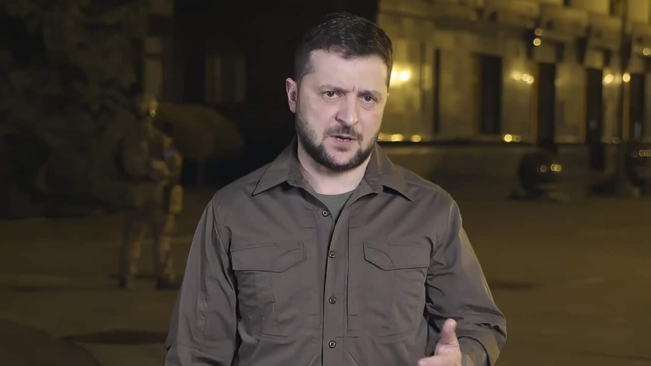 Ukraine leader Volodymyr Zelenskyy (AAP)