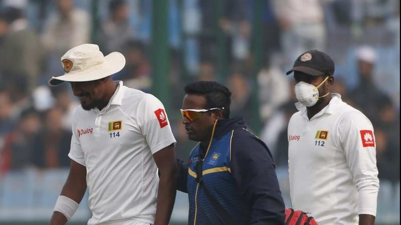 Sri Lanka's Suranga Lakmal.