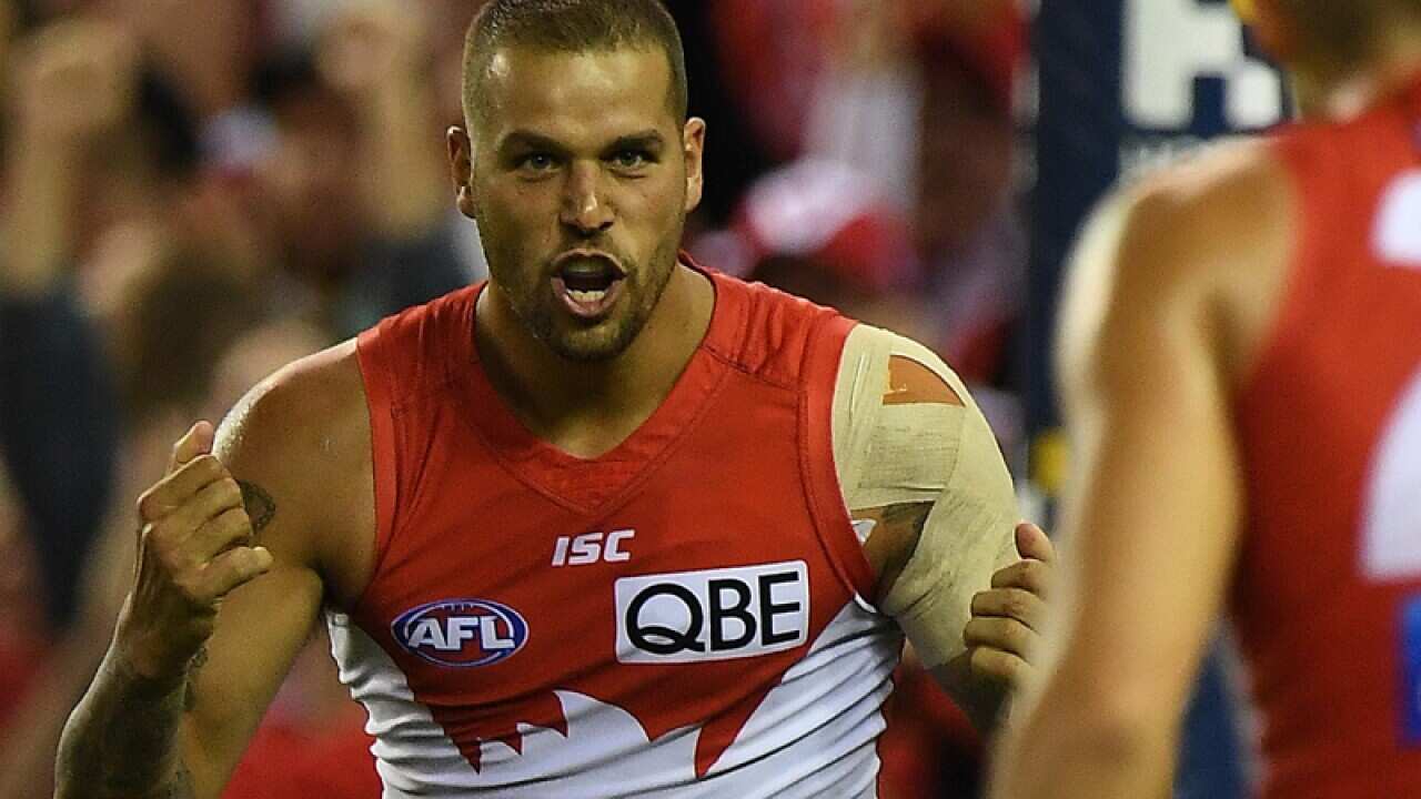 Lance Franklin of the Swans