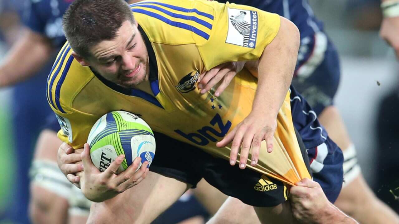 Dane Coles in action for the Hurricanes