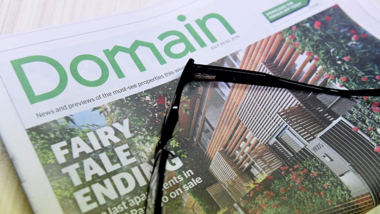 A copy of the Domain real estate liftout