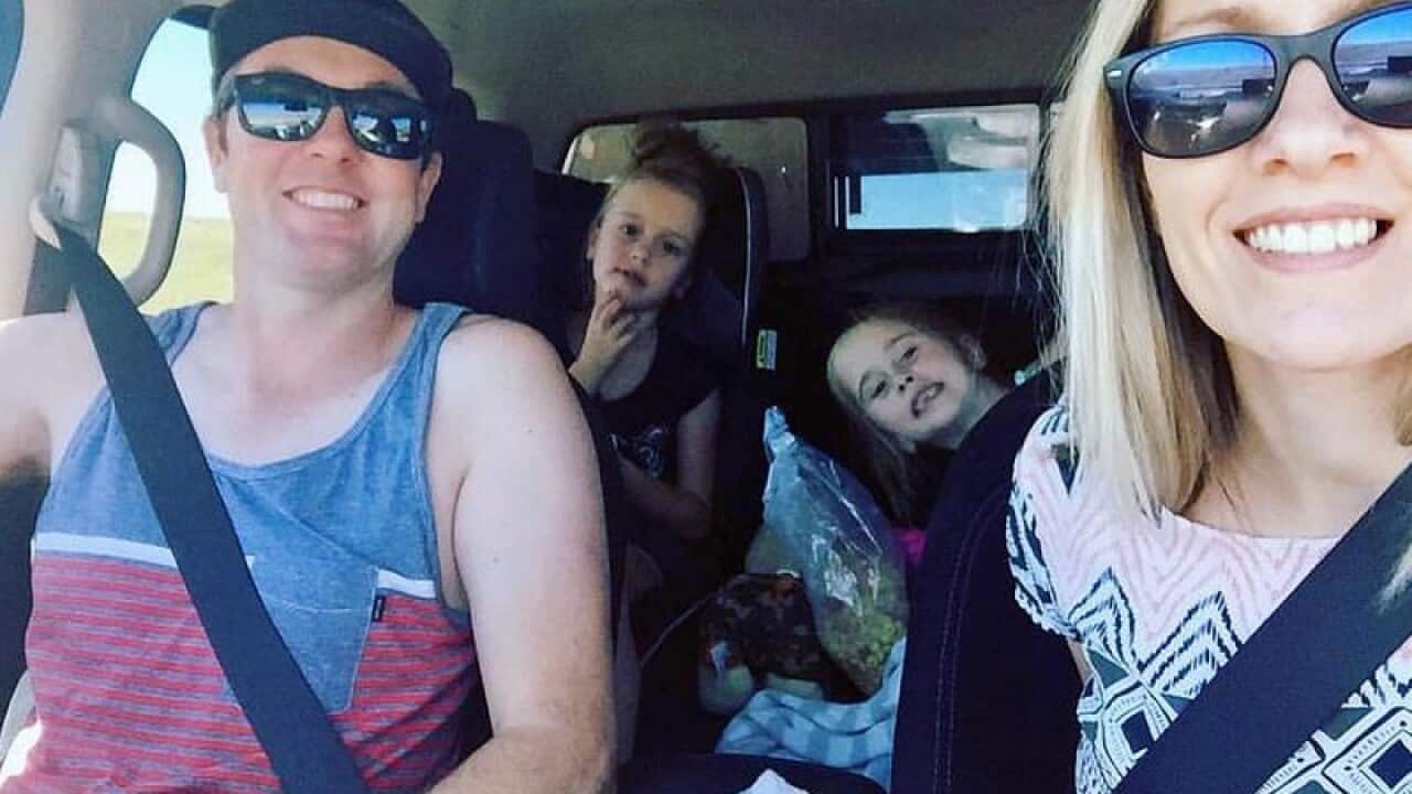 Felicity Shadbolt (right) and her family