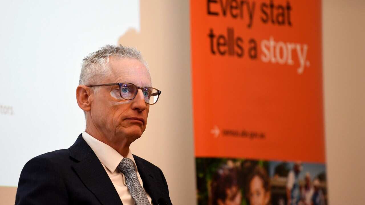 Australian Statistician Dr David Gruen addresses attendees during the ABS 2021 Census Data Release, Canberra, Tuesday, June 28, 2022.
