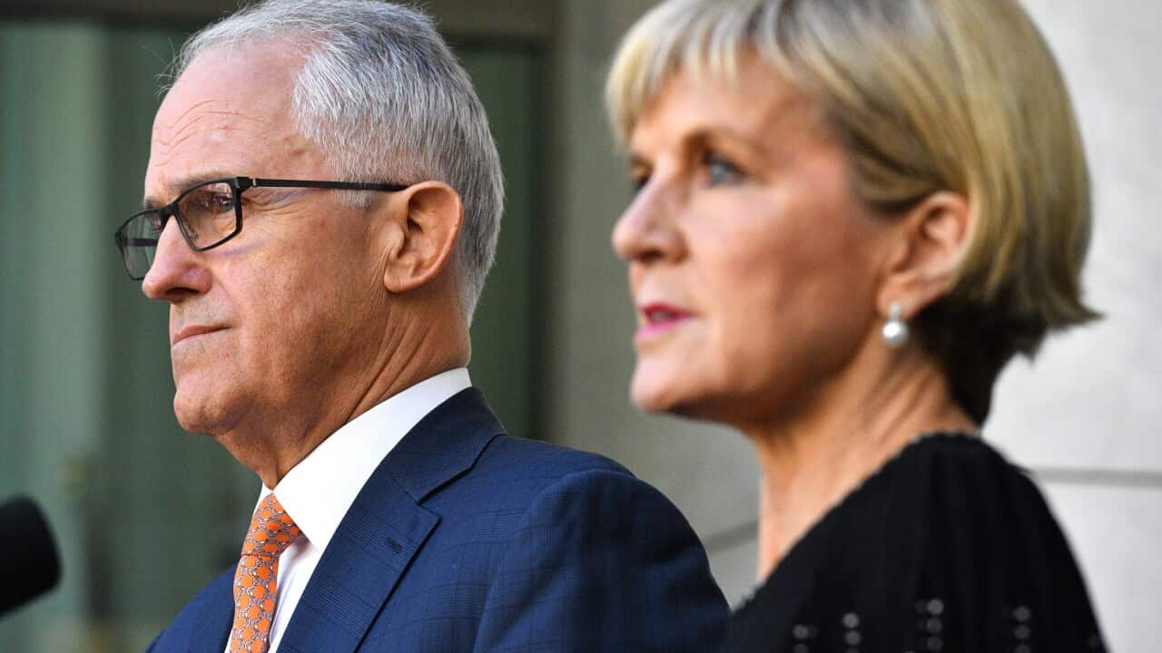 Prime Minister Malcolm Turnbull (left) and Foreign Minister Julie Bishop