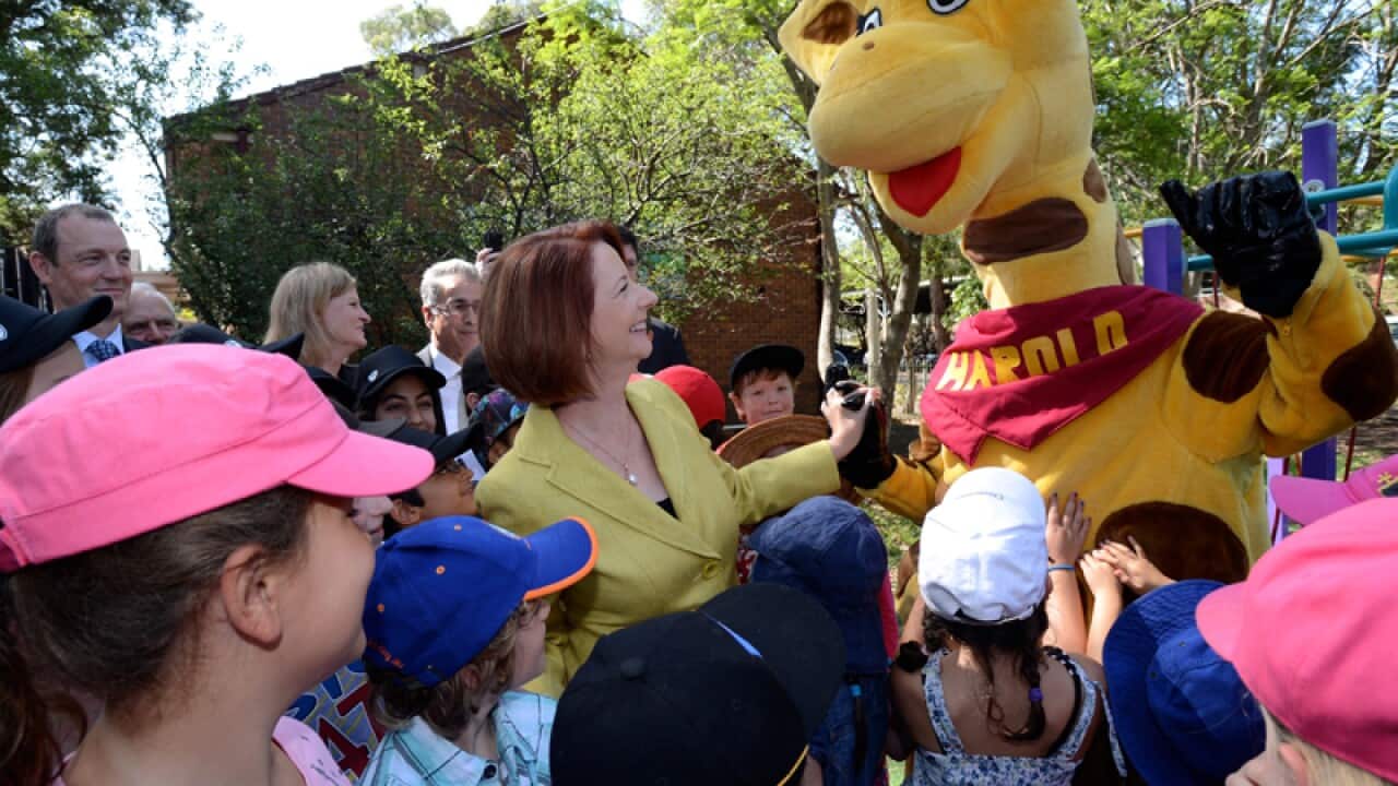 Former prime minister Julia Gillard at a Life Education launch