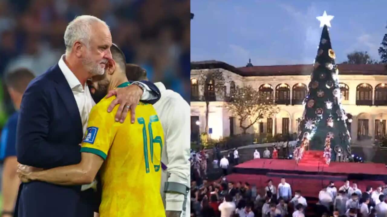 Socceroos eliminated from World Cup (left); In the Philippines, Malacañang officially kicks off the Yuletide season.